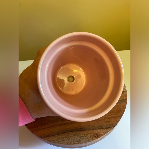 Rae Dunn “Blush” pink flower pot never used for planting just for looks. - Picture 7 of 9